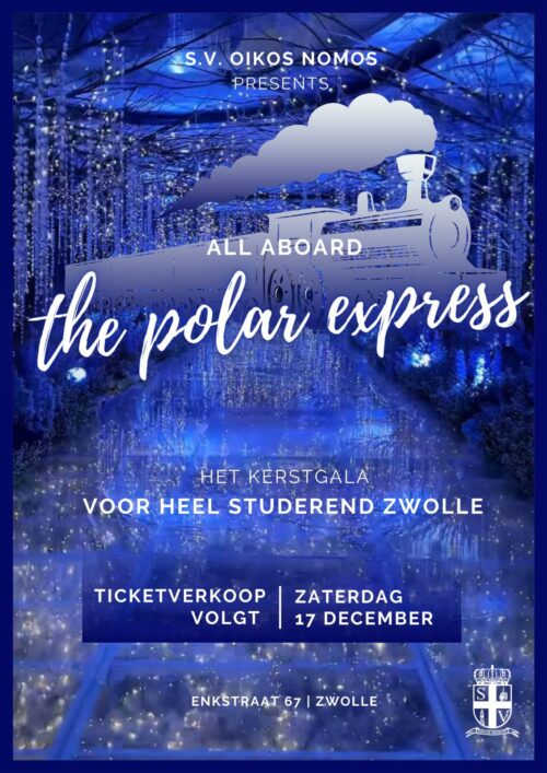 Poster polar express kerstgala Oikos Nomos